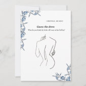 Raten Sie mal die Brautparty-Spielkarte für Brautk Einladung (Vorderseite)