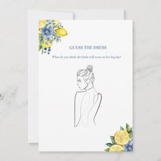 Raten Sie mal die Brautparty-Spielkarte für Brautk Einladung (Vorderseite)