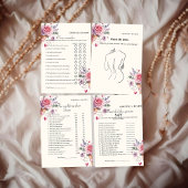 Raten Sie mal die Brautparty-Spielkarte für Brautk Einladung