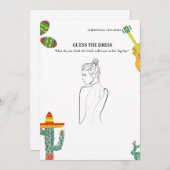 Raten Sie mal die Brautparty-Spielkarte für Brautk Einladung (Vorne/Hinten)