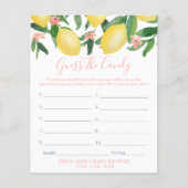 Raten Sie mal, die Candy Lemons Girl Baby Duschkar Flyer (Vorne)