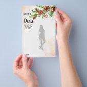 Raten Sie mal die Dress Christmas Brautparty Game Flyer (Handgriff)