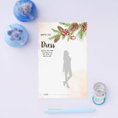 Raten Sie mal die Dress Christmas Brautparty Game Flyer (Einzeln)