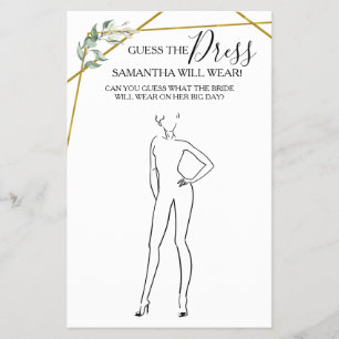 Raten Sie mal die Dress Greenerity Gold Duwer Game Flyer