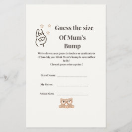 Raten Sie mal die Größe des Bump - Twin Baby Showe Flyer