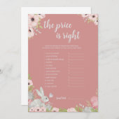 Raten Sie mal die passende Baby Shower Game Card Einladung (Vorne/Hinten)