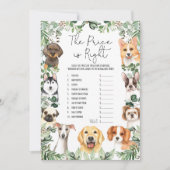 Raten Sie mal die passende Puppy Baby Shower Game  Einladung (Vorderseite)