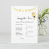 Raten Sie mal die Preisspielkarte des Teddy-Bären Programm (Stehend Vorderseite)