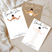 Raten Sie mal die Spielkarte für das Kleid-Brautpa Einladung