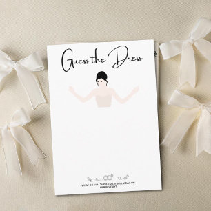 Raten Sie mal die Spielkarte für das Kleid Einladung