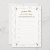 Raten Sie mal, die Sweet Mess Bee Baby Shower Card Einladung (Vorderseite)