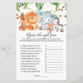 Raten Sie mal nach, was Sie für ein Baby Shower Ga (Vorderseite)