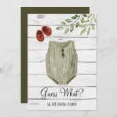 Raten Sie mal, was Boho Baby Cloth| Baby Ankündigu (Vorne/Hinten)