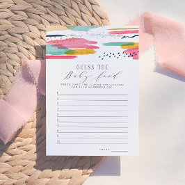 Raten Sie mal, was das Baby zu essen hat | Moderne Einladung