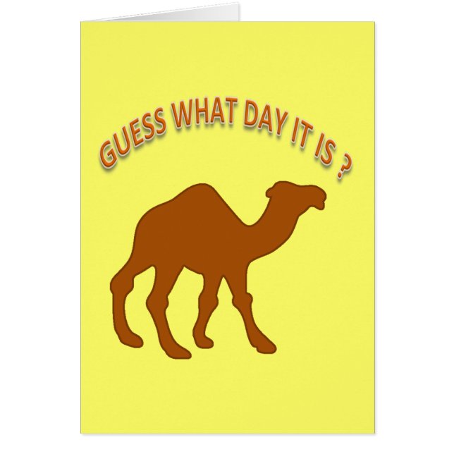 Raten Sie mal, was für ein Tag es ist? Hump Day Ca (Vorne)