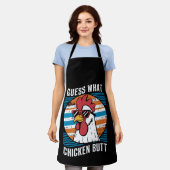 Raten Sie mal, was Hühnchen Hintern Funny Chicken  Schürze (Getragen)