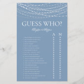 Raten Sie mal, wer blaue Lights LGBTQ-Duschgame ma (Vorderseite)