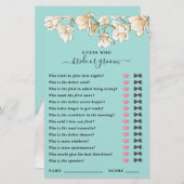 Raten Sie mal, wer Braut oder Duschkopf spielt (Vorne/Hinten)