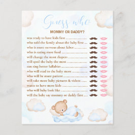 Raten Sie mal, wer das Blue Baby Duschspiel trägt