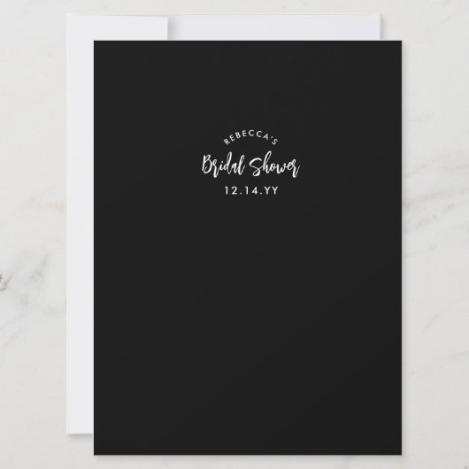 Raten Sie mal, wer das goldene Duschspiel Braut od Einladung (Rückseite)