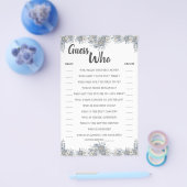 Raten Sie mal, wer die Graue Duschkarte hat Flyer (Einzeln)