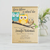 Raten Sie mal, wer fast schon die richtige Dusche  Einladung (Stehend Vorderseite)