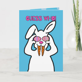 Raten Sie mal, wer! Funny Oaster Bunny | Humorisch Karte