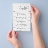 Raten Sie mal, wer? Game Card Flyer (Handgriff)