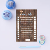 Raten Sie mal, wer kleine OM Cowboy Baby Shower Ga Flyer (Einzeln)