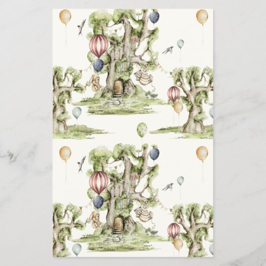 Raten Sie mal, wer Mama oder Papa Woodland Game Ba Flyer (Hinten)