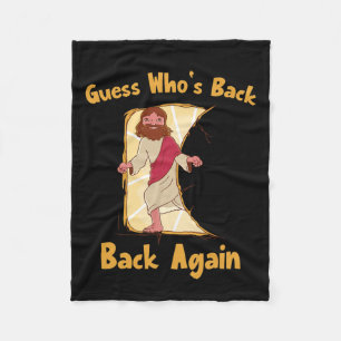 Raten Sie mal, wer wieder zurück ist! Jesus Ch Fleecedecke