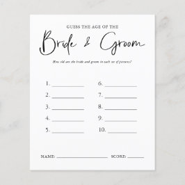 Raten Sie mal, wie alt | Brautparty Game