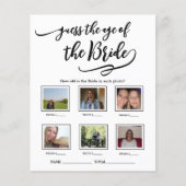 Raten Sie mal, wie alt das Bride Brautparty Game i (Vorderseite)