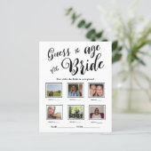 Raten Sie mal, wie alt das Bride Brautparty Game i (Stehend Vorderseite)