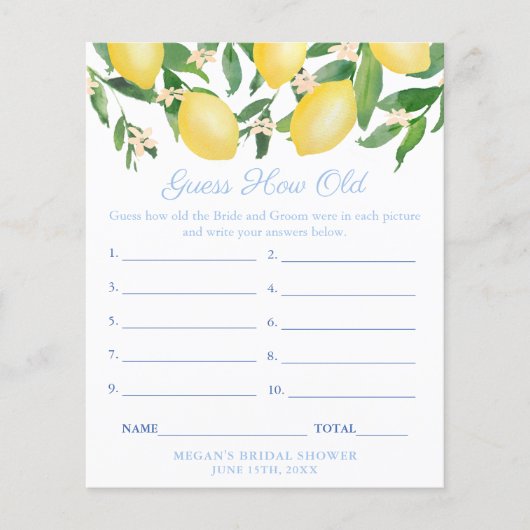 Raten Sie mal, wie alt der Polterabend ist Flyer (Vorne)