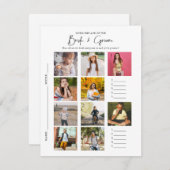 Raten Sie mal, wie alt | Foto Brautparty Game Einladung (Vorne/Hinten)