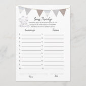 Raten Sie mal, wie alt ihr Spiel ist Moderne Baby  Programm (Vorderseite)