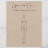 Raten Sie mal, wie das Dress-Brautparty-Spiel läuf (Vorderseite)