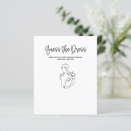 Raten Sie mal, wie das Dress Brautparty-Spiel läuf (Stehend Vorderseite)