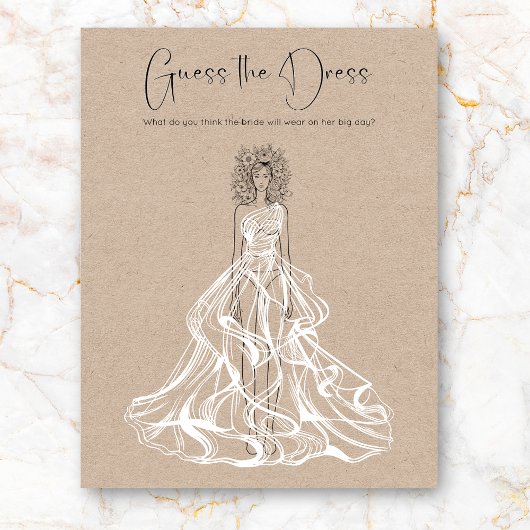 Raten Sie mal, wie das Dress-Brautparty-Spiel läuf