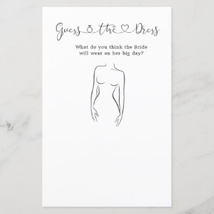 Raten Sie mal, wie das Dress-Brautparty-Spiel läuf
