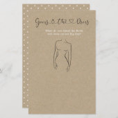 Raten Sie mal, wie das Dress-Brautparty-Spiel läuf (Vorne/Hinten)