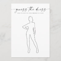 Raten Sie mal, wie das Dress Brautparty-Spiel läuf