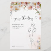 Raten Sie mal, wie das Dress Brautparty Stationery