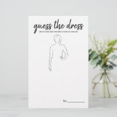 Raten Sie mal, wie das Dress Minimalistisch Brautp (Stehend Vorderseite)