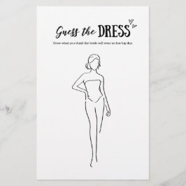 Raten Sie mal, wie das Dress-Spiel für Hochzeit od