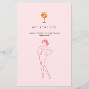 Raten Sie mal, wie das Dress Spritz Brautparty Gam