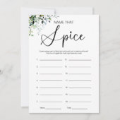 Raten Sie mal, wie das Gewürzspiel im Brautparty a Einladung (Vorderseite)