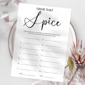 Raten Sie mal, wie das Gewürzspiel im Brautparty a Einladung