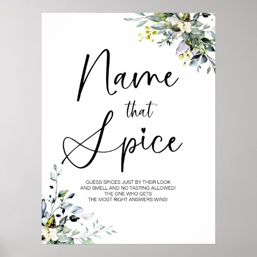 Raten Sie mal, wie das Spice-Brautparty-Spiel-Zeic Poster (Vorne)
